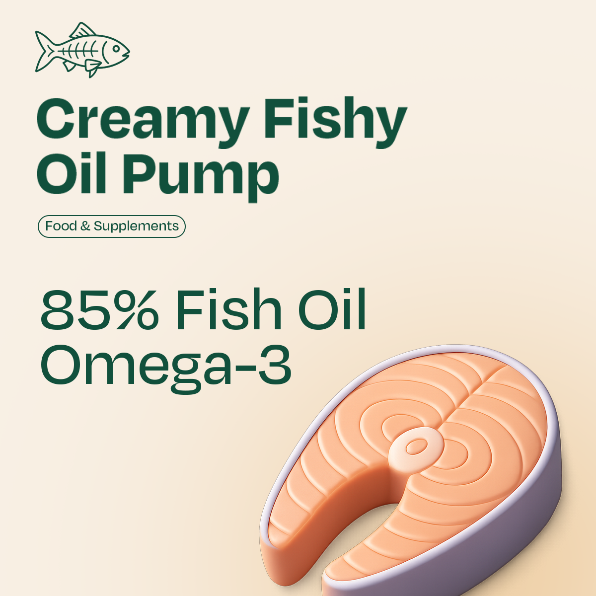 Creamy Fish Oil Pump - (50ml)