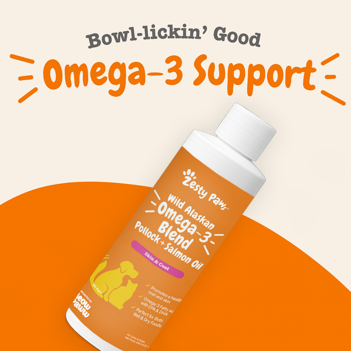 Wild Alaskan Salmon Oil Formula for Dogs & Cats