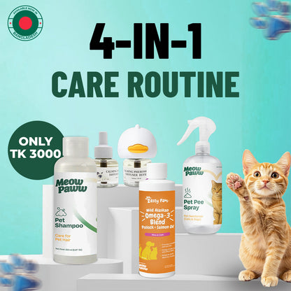 4-in-1 Cat Care Routine Bundle